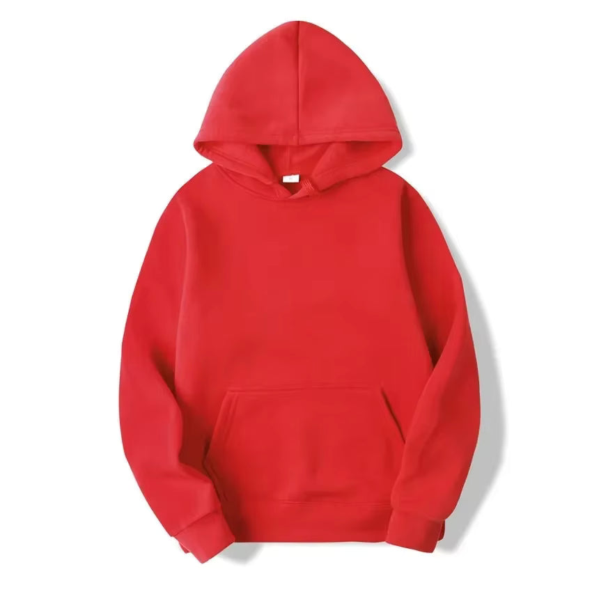 Plain Pullover Unisex Hoodie